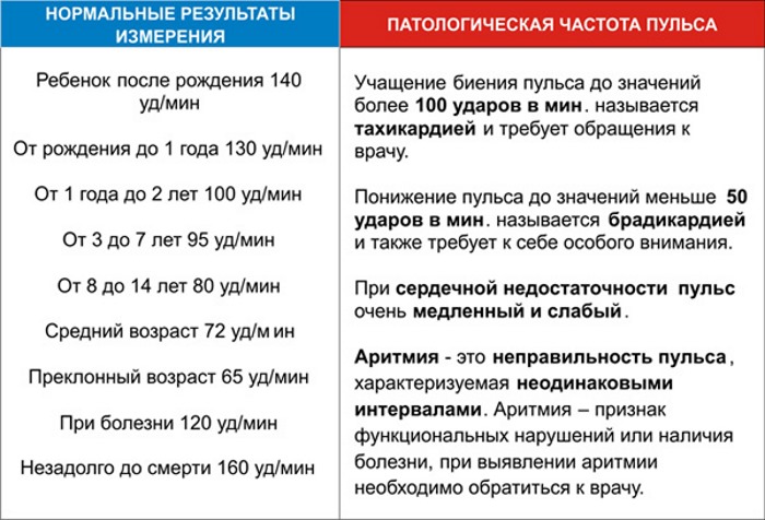 Пульс человека. Норма по возрасту в 20, 30-40, 50-60 лет, без нагрузки, при нагрузке. Как нормализовать пульс при сбоях