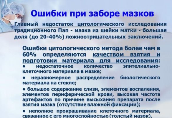 Мазок на онкоцитологию фото результатов