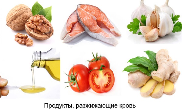 Продукты, разжижающие кровь и препятствующие образованию тромбов, бляшек. Таблица, список