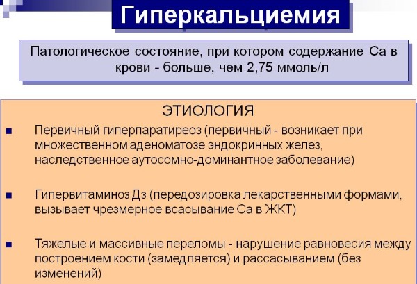 Гиперкальциемия - что это такое, причины, симптомы. Диагностика, анализы, лечение