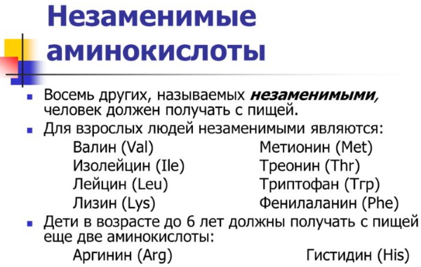 Аминокислоты незаменимые и заменимые. Что это такое, сколько нужно для организма человека, таблица в пище