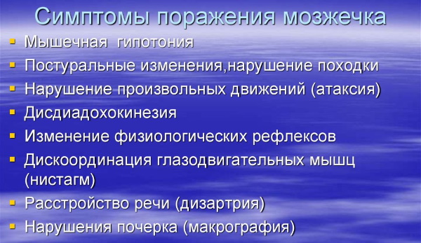 Мозжечок головного мозга человека, функции, строение, патологии в неврологии, лечение