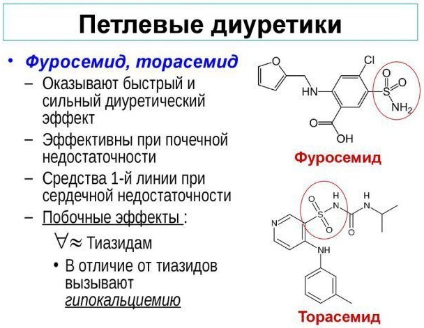 Петлевые диуретики. Список препаратов, механизм действия, показания к применению, противопоказания