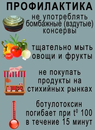 Ботулизм у взрослого. Симптомы, от каких продуктов возникает, лечение, профилактика, клинические рекомендации