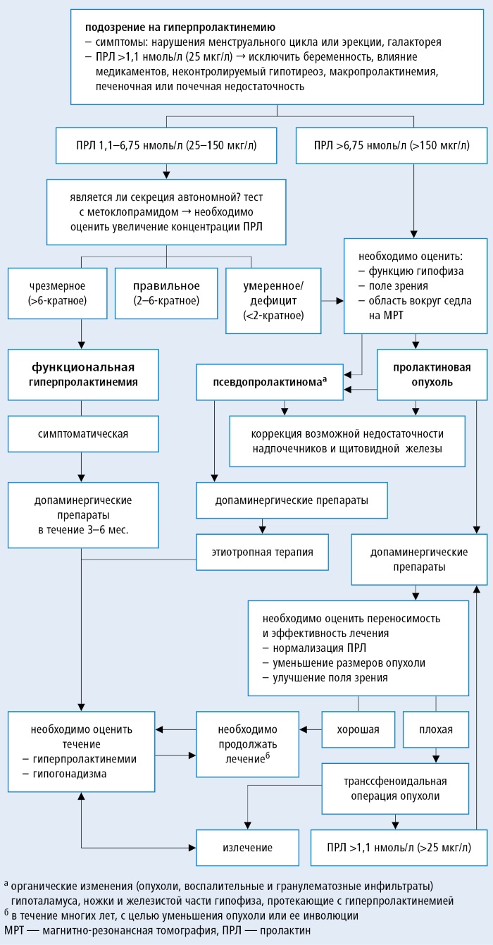 Пролактинома гипофиза. Симптомы у женщин, мужчин, причины, лечение