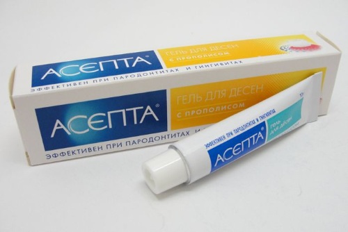 Асепта (Asepta) адгезивный бальзам для десен. Инструкция по применению, состав, отзывы, цена