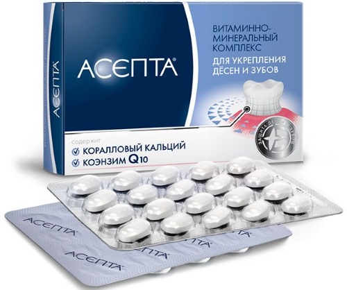 Асепта (Asepta) адгезивный бальзам для десен. Инструкция по применению, состав, отзывы, цена