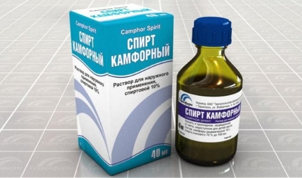 Камфорный спирт (Camphor spiritus). Применение для ушей взрослым, детям, инструкция, аналоги
