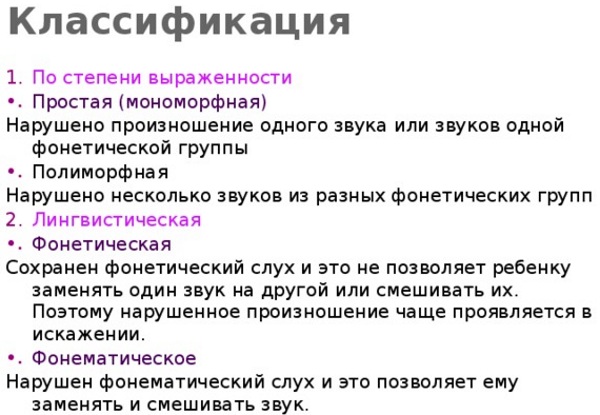 Полиморфное нарушение звукопроизношения. Что это такое, примеры, коррекция