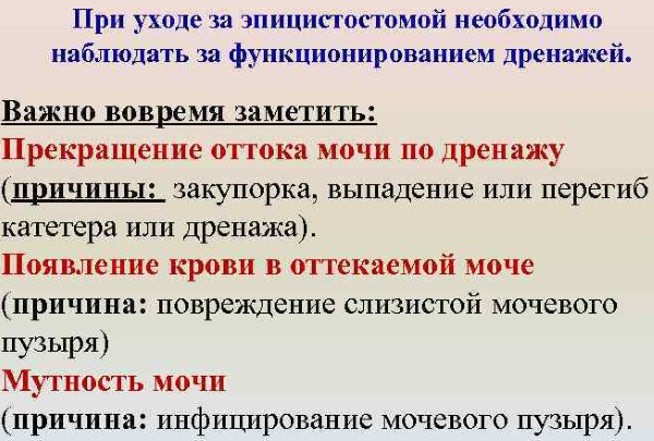 Уход за цистостомой (цистомой, эпицистостомой). Алгоритм действий, памятка, средства