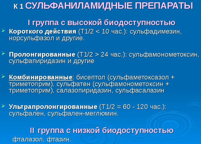 Сульфадимезин. Инструкция по применению, показания, цена