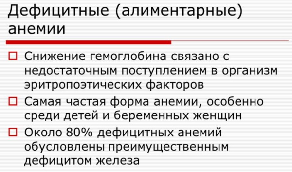 Анемия. Классификация по гемоглобину ВОЗ у мужчин, детей, женщин