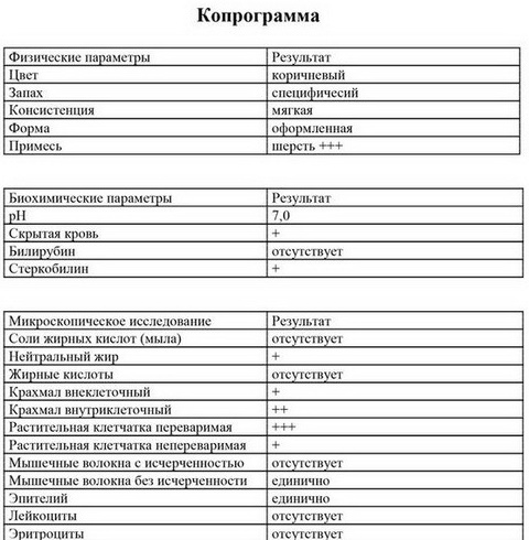 Детрит в кале у ребенка в копрограмме. Что это значит