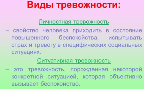 Тревожность в психологии это что такое? Определение, виды