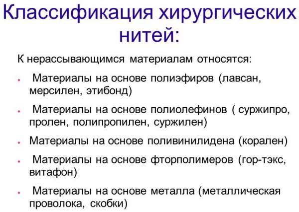 Виды швов в хирургии. Названия, техника их наложения, области применения