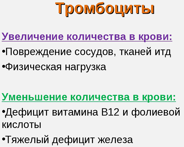 Как уменьшить тромбоциты в крови у взрослого народными средствами