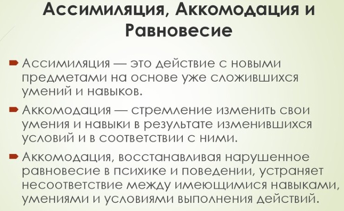 Аккомодация в психологии. Что это, восприятие развития, определение