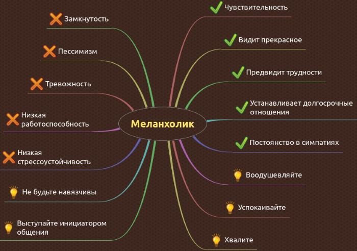 Меланхолик. Плюсы и минусы темперамента, характера человека