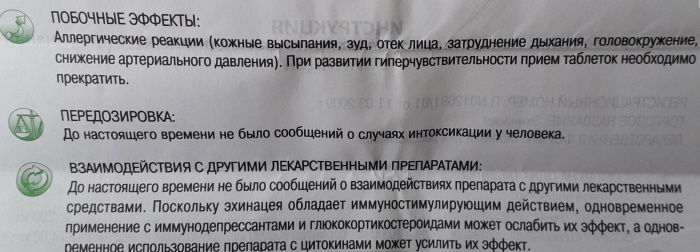 Эхинацея для иммунитета в таблетках. Инструкция, цена, отзывы