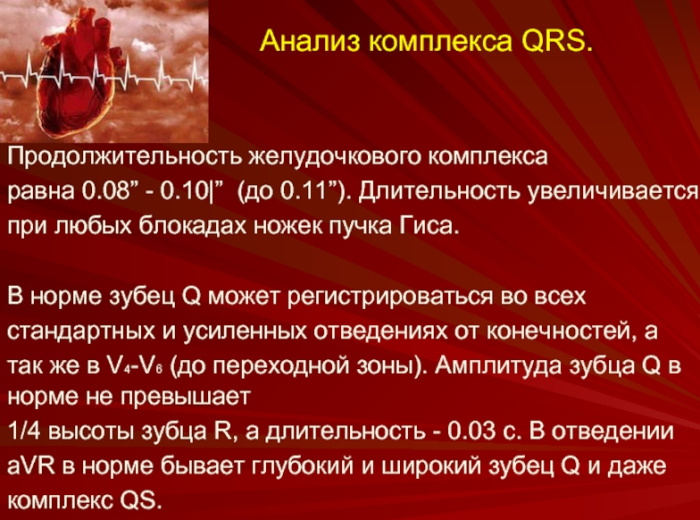 QRS комплекс ЭКГ: норма, тахикардия, что отражает узкие, широкие qrs