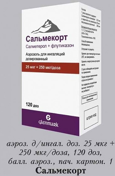 Салметерол+Флутиказон (Salmeterolum+Fluticasonum) 25+50-125-250. Цена