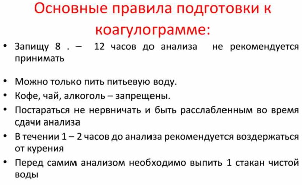 Свертываемость крови по Сухареву. Нормы, время