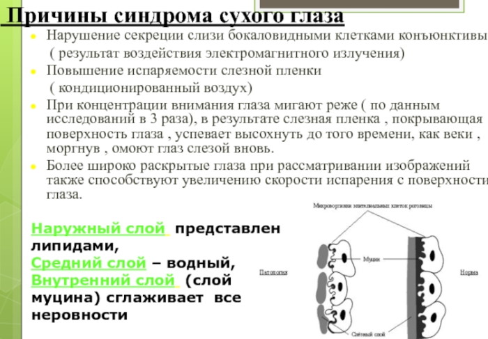 Сухость в глазах. Причины и лечение, капли