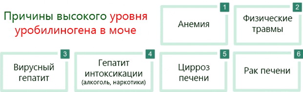 Уробилиноген в моче 34 у женщин что означает