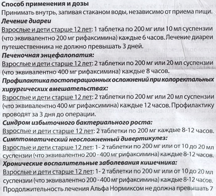 Альфа Нормикс (Alfa Normix). Как принимать, инструкция, цена, отзывы