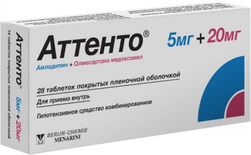 Аттенто таблетки 5-10+20-40. Инструкция по применению, отзывы, цена