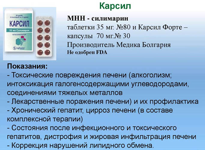 Карсил или Эссливер Форте. Что лучше для печени