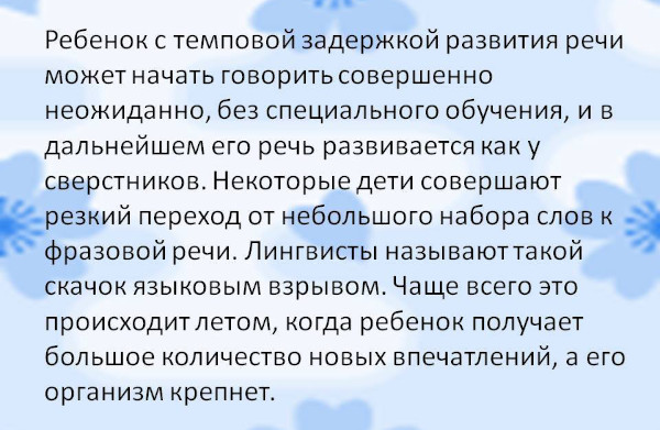 Темповая задержка речевого развития (ЗРР) у детей. Что это такое