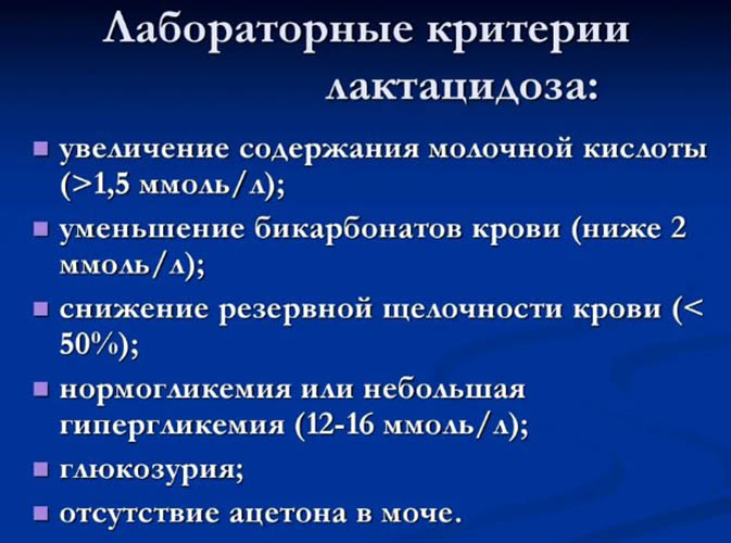 Лактоацидоз. Что это такое, симптомы при сахарном диабете 2 типа