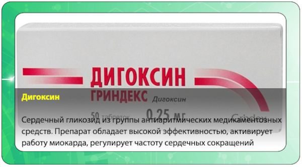 Дигоксин (Digoxin). Инструкция по применению, цена, отзывы