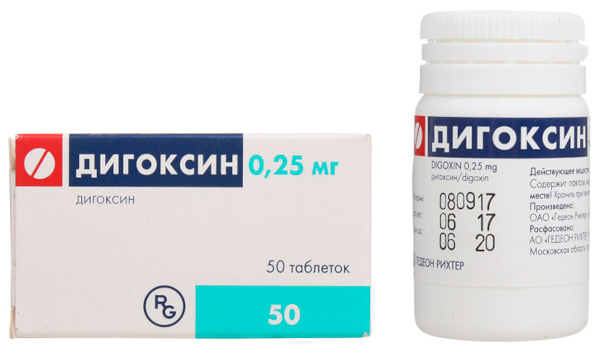 Дигоксин (Digoxin). Показания к применению, противопоказания