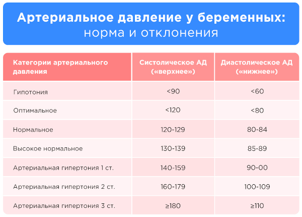 Низкое давление при беременности 2 триместр. Причины