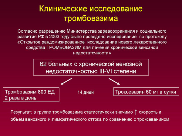 Тромбовазим (Trombovazim). Инструкция по применению, отзывы